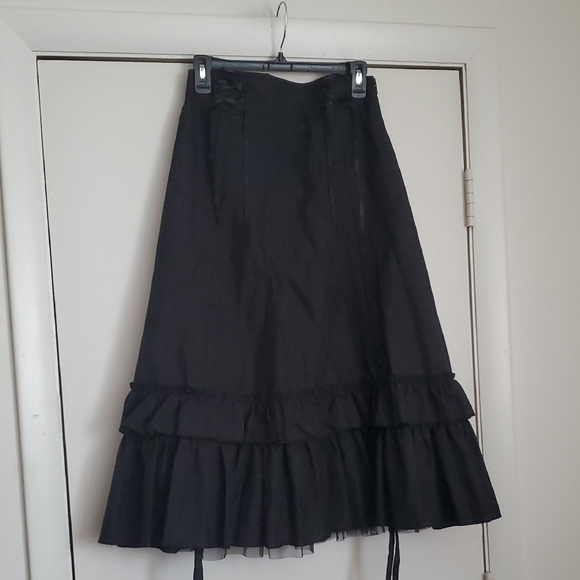 Poizen Industries Dresses & Skirts - Vampire Freaks Black Ruffled Cassandra Skirt